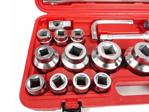 klucze nasadowe 26pcs 3/4"&1" 21-65mm 6-kąt na Arena.pl