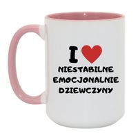 Duży Biało-Różowy 450 ml