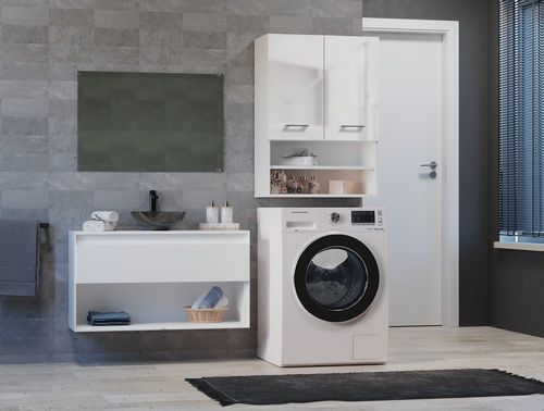 SZAFKA NAD PRALKE POLA MINI DK BIEL POŁYSK na Arena.pl