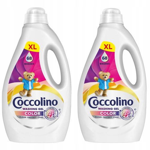 Coccolino XL Żel Do Prania Kolorowych Tkanin 2,72L (68 prań) na Arena.pl