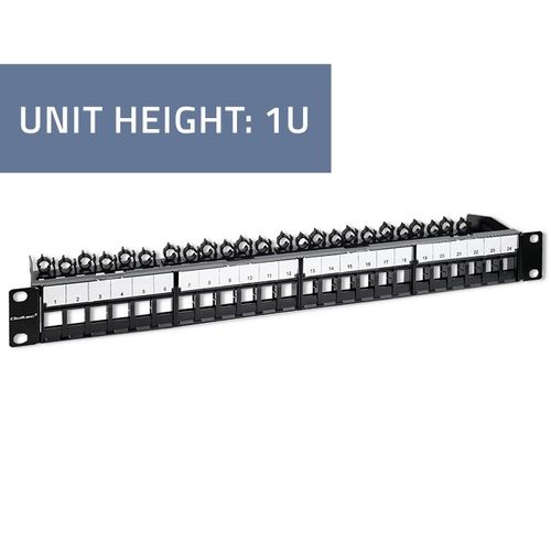 Qoltec Solidny stalowy Patch panel do szaf RACK 19'' 24 porty 1U UTP na Arena.pl