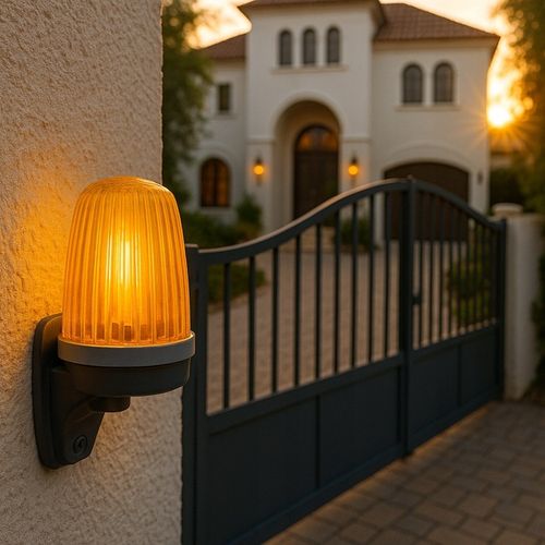 Uniwersalna Lampa sygnalizacyjna LED 12-230V do bramy KOGUT - Antena na Arena.pl