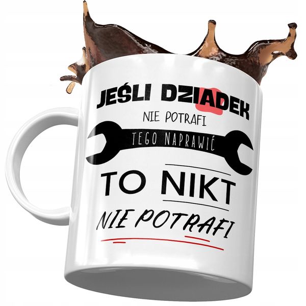 Kubek Dla Dziadka Na Dzień Dziadka Na Prezent Z Nadrukiem Ze Zdjęciem zdjęcie 1