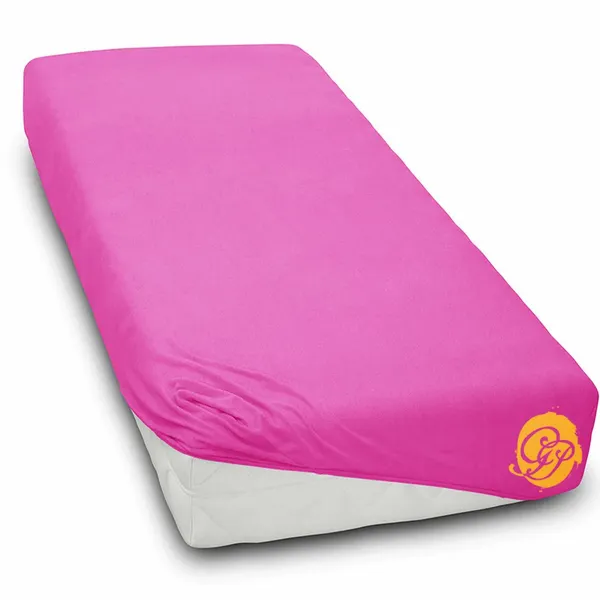 Prześcieradło bawełniane JERSEY 140x200cm RÓŻ zdjęcie 1