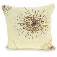 Poszewka z kory 40x40 wzór dmuchawce na kremie