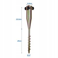 Metalowa Baza Uchwyt Mocowanie Parasola Ogrodowego Plażowego Wkręcana ENERO