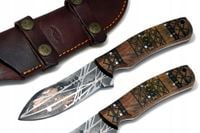 NÓŻ MYŚLIWSKI BUSHCRAFT taktyczny wojsko Scrimshaw