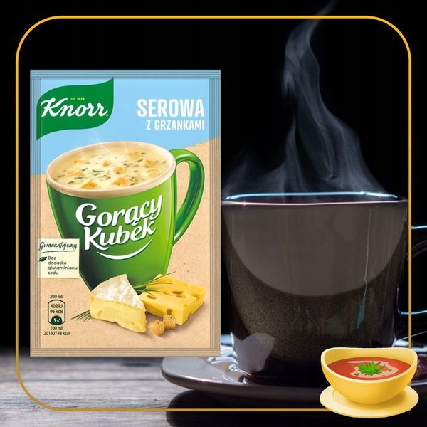Pakiet 32szt Knorr Gorący Kubek Serowa z grzankami zdjęcie 2