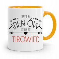 Dla Tirowca Kierowcy Tira Kubek Żółty Na Prezent Z Nadrukiem Ze Zdjęciem