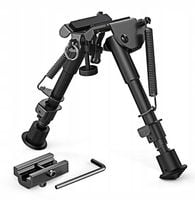 Bipod Dwójnóg do polowania Obrotowy 6"-9" + Adapter, Stop aluminium
