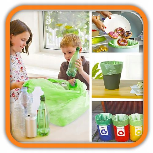 WORKI NA ŚMIECI BIODEGRADOWALNE 60SZT 5L BIO WORKI NA ODPADY KOMPOSTOWALNE na Arena.pl