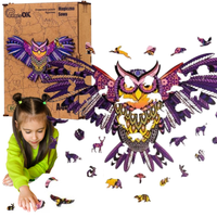 Puzzle Drewniane Eko 69 El. Magiczna Sowa A4 Puza4-00709