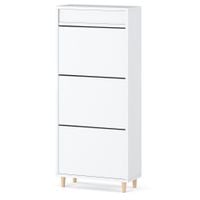 Szafka Na Buty Do Przedpokoju Biała Regał Półka Komoda Na Obuwie Stojak