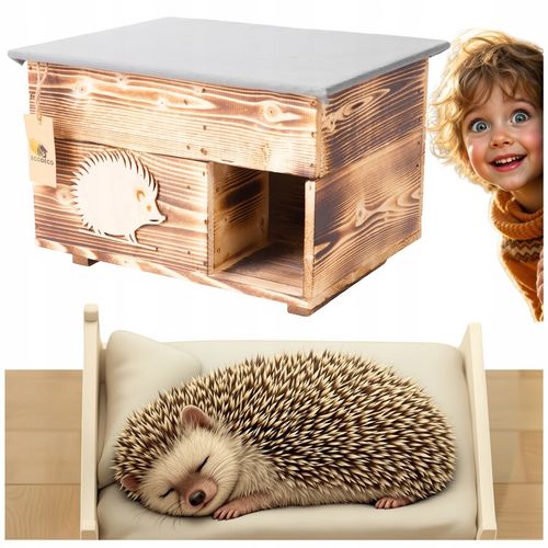 Domek dla Jeża Jeży DREWNIANY budka dom legowisko producent XXL na Arena.pl