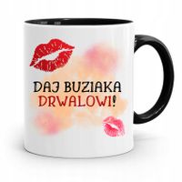 Dla Drwala Rębacza Kubek Czarny Prezent Urodziny Z Nadrukiem Ze Zdjęciem