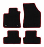Dywaniki welurowe CARLUX-RED do Renault Megane IV czarne/czerwone