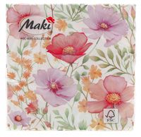 serwetka papierowa 3warstwowa 33x33 kwiaty op20szt pol-mak