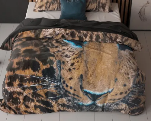 200x220 CHEETAH brąz kpl pościeli bawełna na Arena.pl