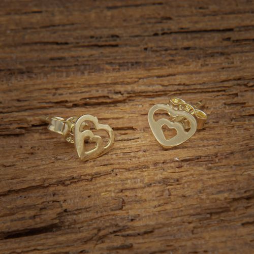 Złote Kolczyki Sztyfty Serce na Arena.pl
