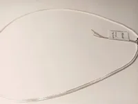 ŁAŃCUSZEK SREBRNY LISI OGON 45 CM 1,7 mm