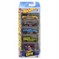 HOT WHEELS SAMOCHODZIKI 5-PAK ZESTAW POJAZDÓW CITY JBJ75