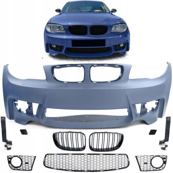 ZDERZAK DO BMW E87 E88 E81 Od 2004 Do 2013 LCI LOOK BEZ PDC SRA zdjęcie 3