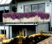 Osłona balkonowa siatka na balkon dekoracja balkonu SURFINIE kwiaty