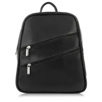 plecaczek damski skórzany mały czarny miejski pojemny abruzzo abr-32