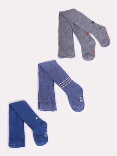 Rajstopy chłopięce bawełniane we wzory 3PAK 56-62 YOCLUB na Arena.pl