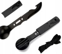 Niezbędnik turystyczny widelec łyżka nóż Multitool spork Mainland 6w1