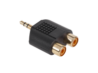 ZLA0299 Zlacze JACK 3.5-2xGN.RCA zlote