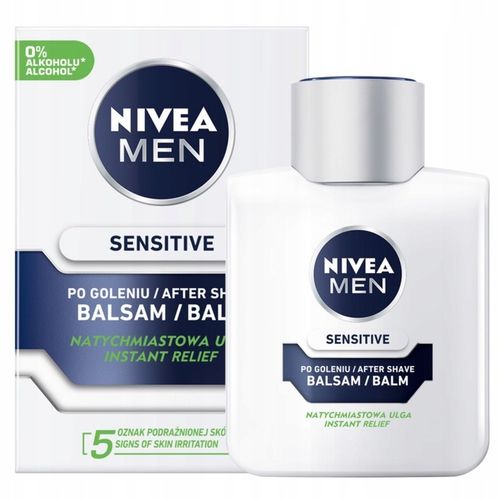 NIVEA MEN Sensitive Balsam po goleniu łagodzący do wrażliwej skóry 100ml x2 na Arena.pl