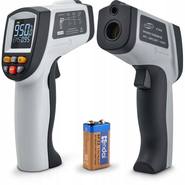 PIROMETR TERMOMETR LASEROWY BEZDOTYKOWY NA PODCZERWIEŃ EMISYJNOŚĆ -50 +950° zdjęcie 11