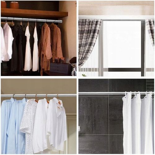 Drążek Rozporowy Prysznicowy Do Szafy Zasłon Teleskopowy Regulowany na Arena.pl