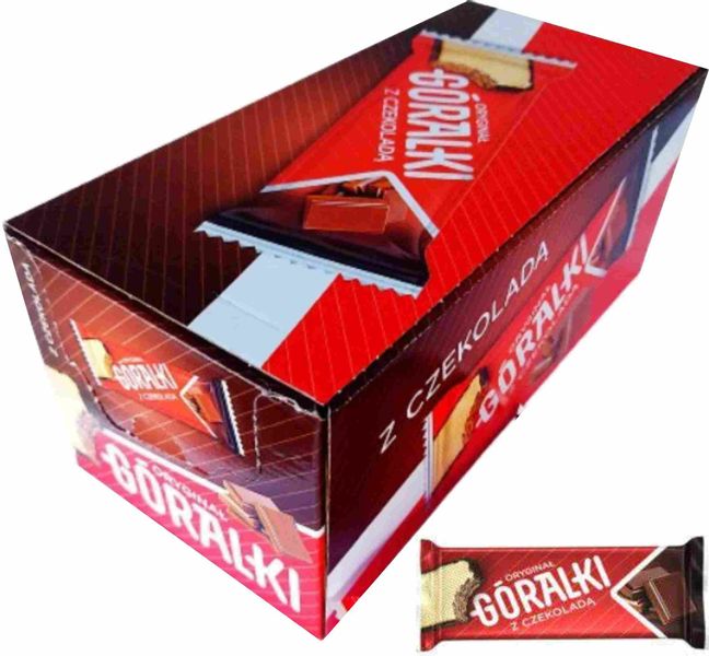 (x36) GÓRALKI Wafel Czekoladowy 45g zdjęcie 1