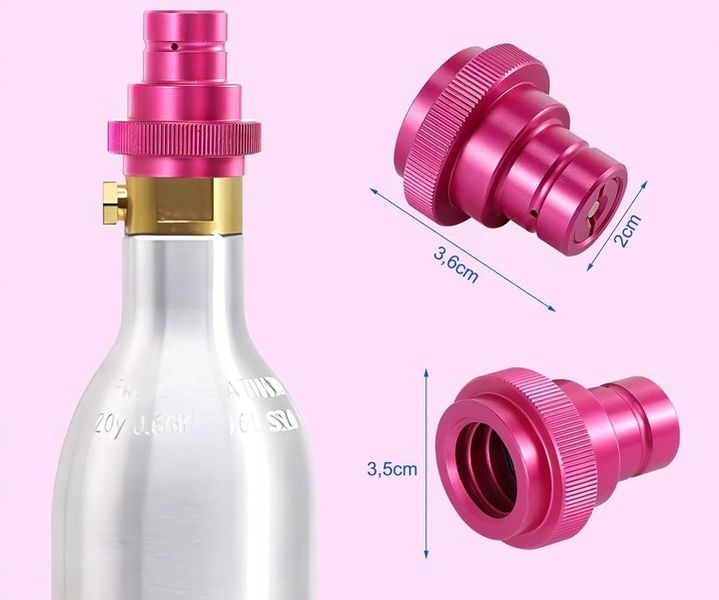 Adapter do Sodastream Quick Connect Terra TR21-4 różowy zdjęcie 3