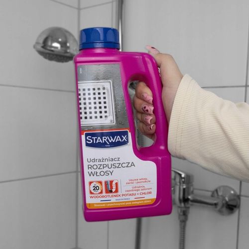 UDRAŻNIACZ ŚRODEK DO UDRAŻNIANIA RUR ROZPUSZCZA WŁOSY 900 ML STARWAX na Arena.pl