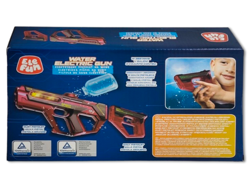 Pistolet na  wodę - Elektryczny 36cm - Czerwony na Arena.pl