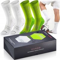 ZESTAW 2x SKARPETY PIŁKARSKIE ANTYPOŚLIZGOWE PROFESJONALNE skarpetki