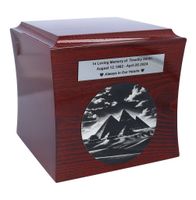 Urna z Piramidami w Gizie Tematyczna urna na prochy  / Plakietka