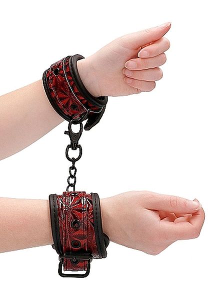 Luxury Hand Cuffs - Burgundy zdjęcie 8