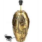 LAMPA STOŁOWA BIURKOWA NOCNA E27 ZŁOTA RETRO PTAK do salonu sypialni
