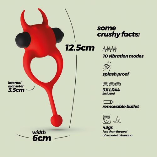 crushious daemon vibrating cockring red na Arena.pl