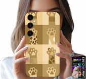 ETUI DO SAMSUNG GALAXY A14 5G - LOVE CAT, WZORY Z KOTAMI, ŁAPKI KOTÓW