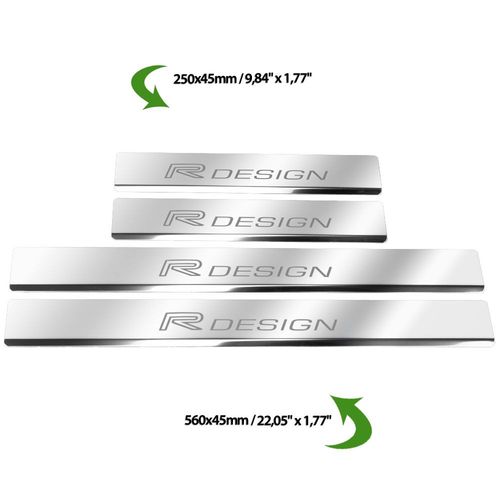 Listwa progowa VOLVO XC90 MK2 R DESIGN Stal nierdzewna 304 połysk 4szt na Arena.pl