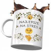 Kubek Śmieszny Zabawny Najlepsze Na Stres Z Nadrukiem Ze Zdjęciem