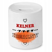 Skarbonka Prezent Dla Kelnera Kelner Idealny Z Nadrukiem Ze Zdjęciem