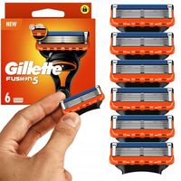6x GILLETTE FUSION 5 OSTRZA WKŁADY NOŻYKI WYMIENNE DO MASZYNKI FUSION5
