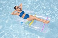 MATERAC DMUCHANY Fotel DO PŁYWANIA z OPARCIEM BESTWAY 43011 165x89 cm BASEN