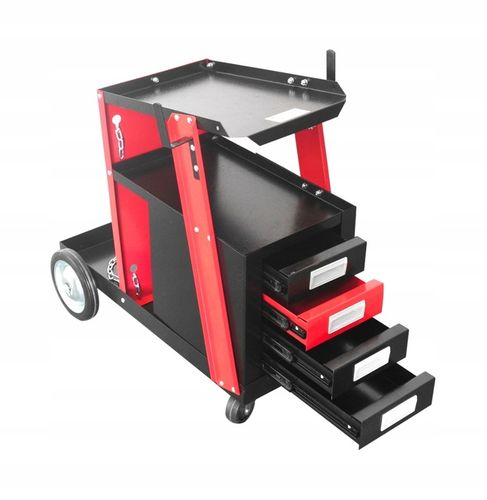 WÓZEK SPAWALNICZY Z SZUFLADAMI DO SPAWARKI MIGOMATU Z PÓŁKĄ NA BUTLĘ na Arena.pl
